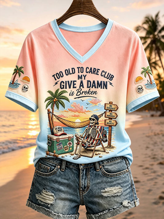 Frauen zu alt, um Club T-Shirt zu pflegen
