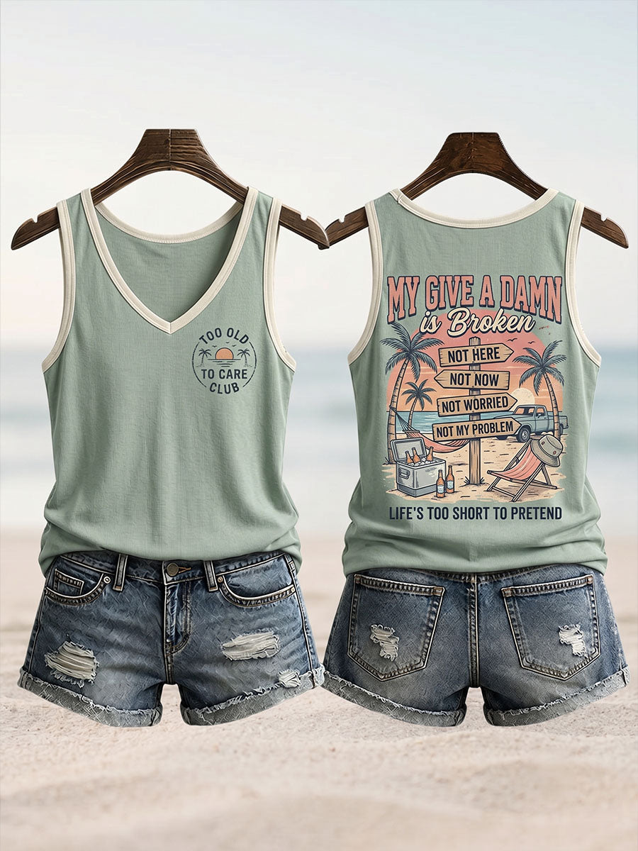 Frauen sind zu alt, um sich um das Tanktop des Clubs zu kümmern