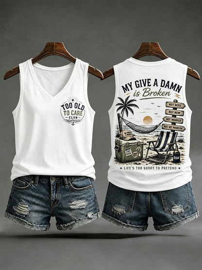 Die Tanktops der Frauen sind kaputt