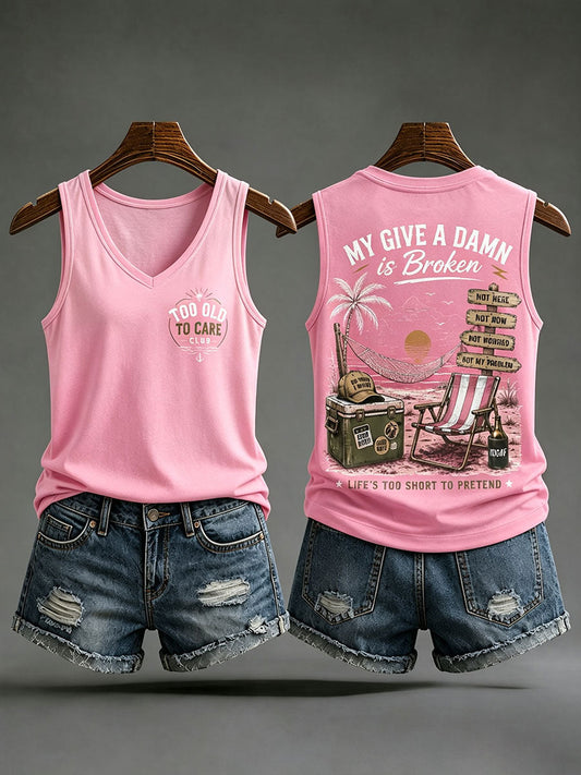 Die Tanktops der Frauen sind kaputt