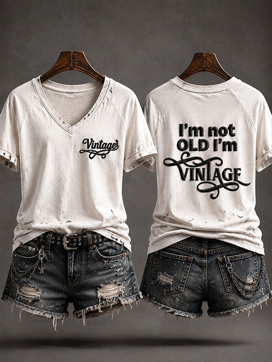Frauen-T-Shirt "Ich bin nicht alt, ich bin in der Antike"