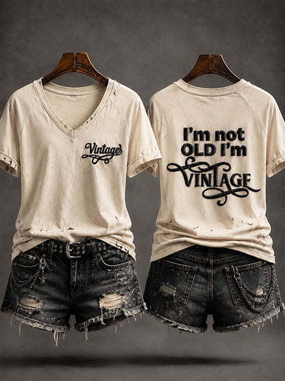Frauen-T-Shirt "Ich bin nicht alt, ich bin in der Antike"