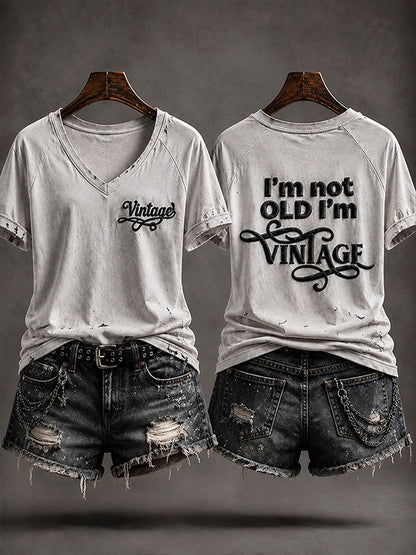 Frauen-T-Shirt "Ich bin nicht alt, ich bin in der Antike"