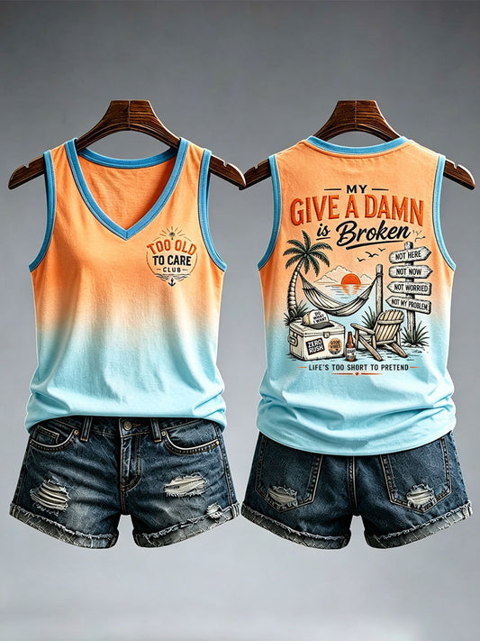 Women's My Give A Damn ist gebrochenes Tank Top