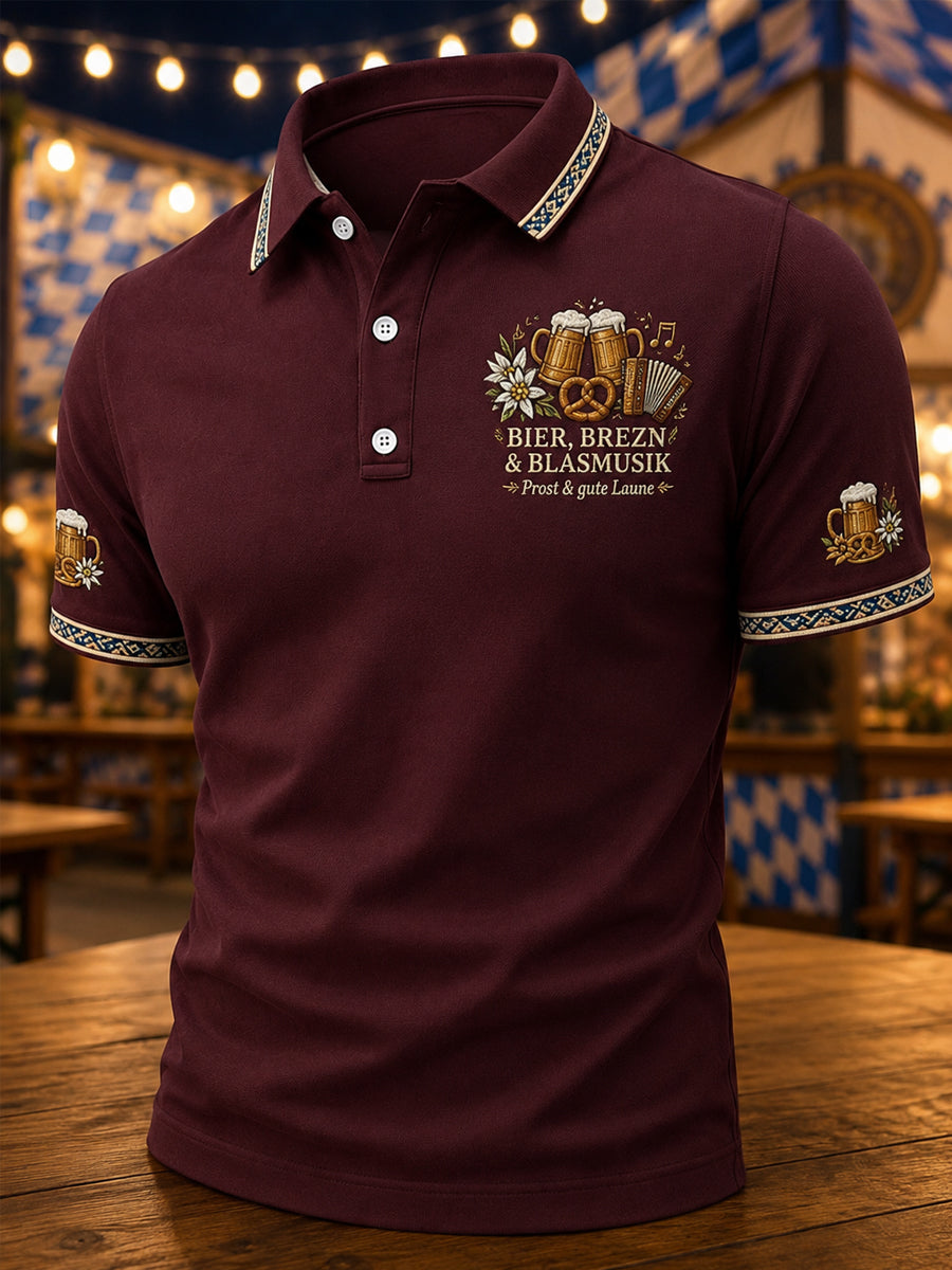 Herren Oktoberfest Prost! Drucken Sie lässiges Polos hirt