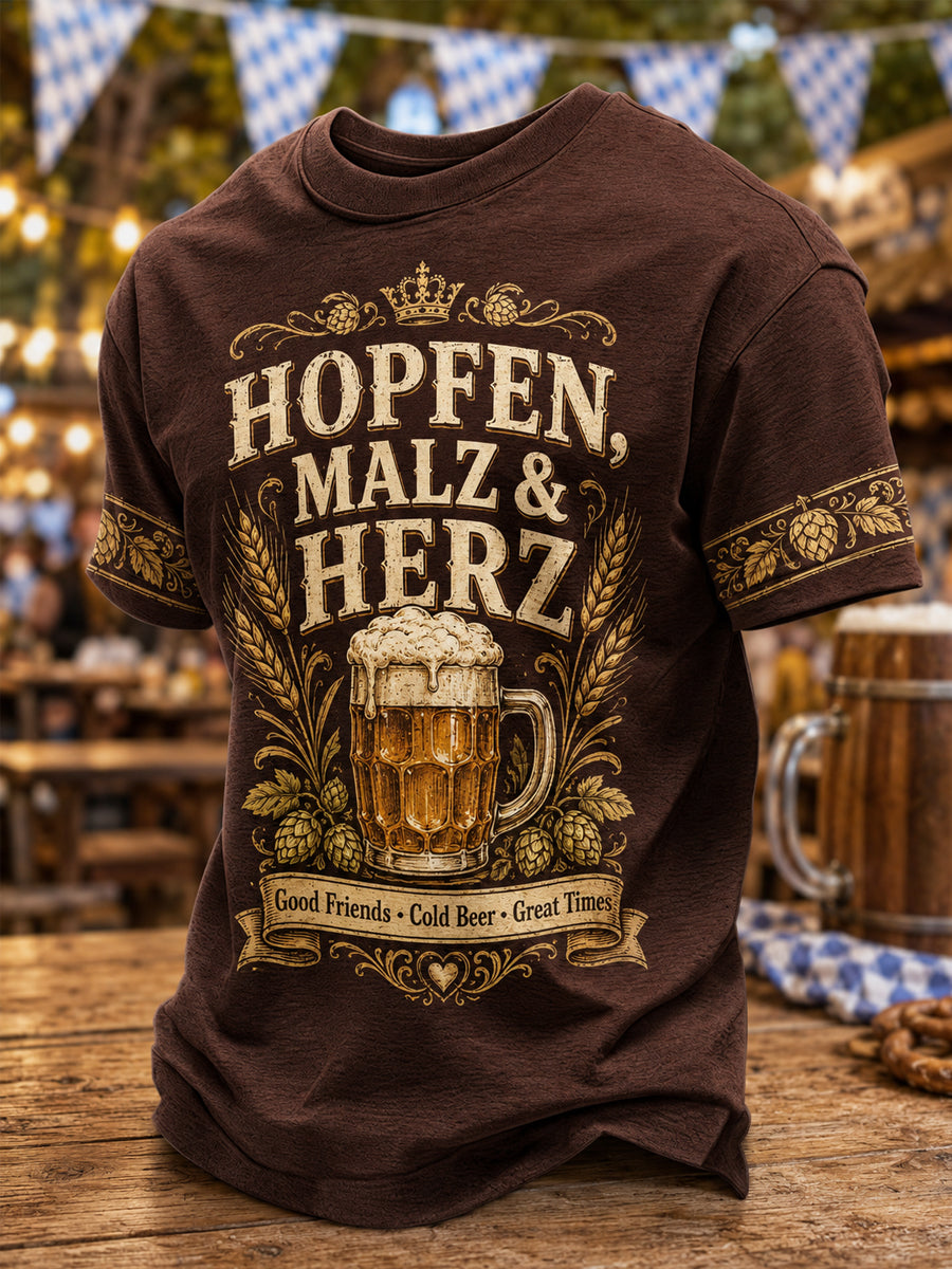 Herren-Oktoberfest Prost! Casual T-Shirt drucken