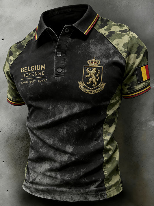 Kurzarm-Polos hirt für Männer mit Militärs til