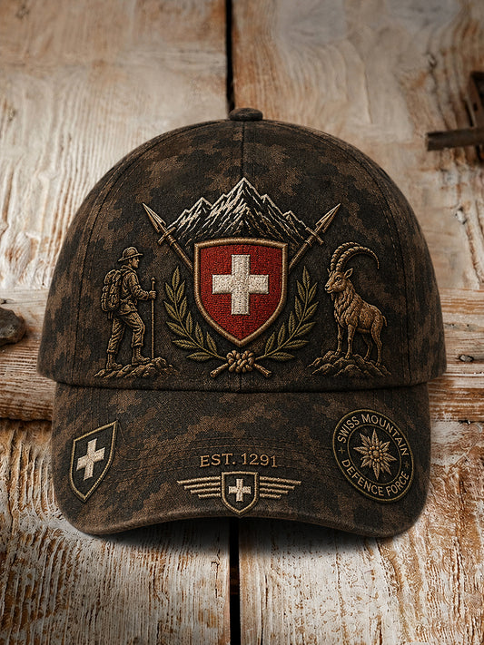 Herren-Vintage-Tarnhut mit Militärs til