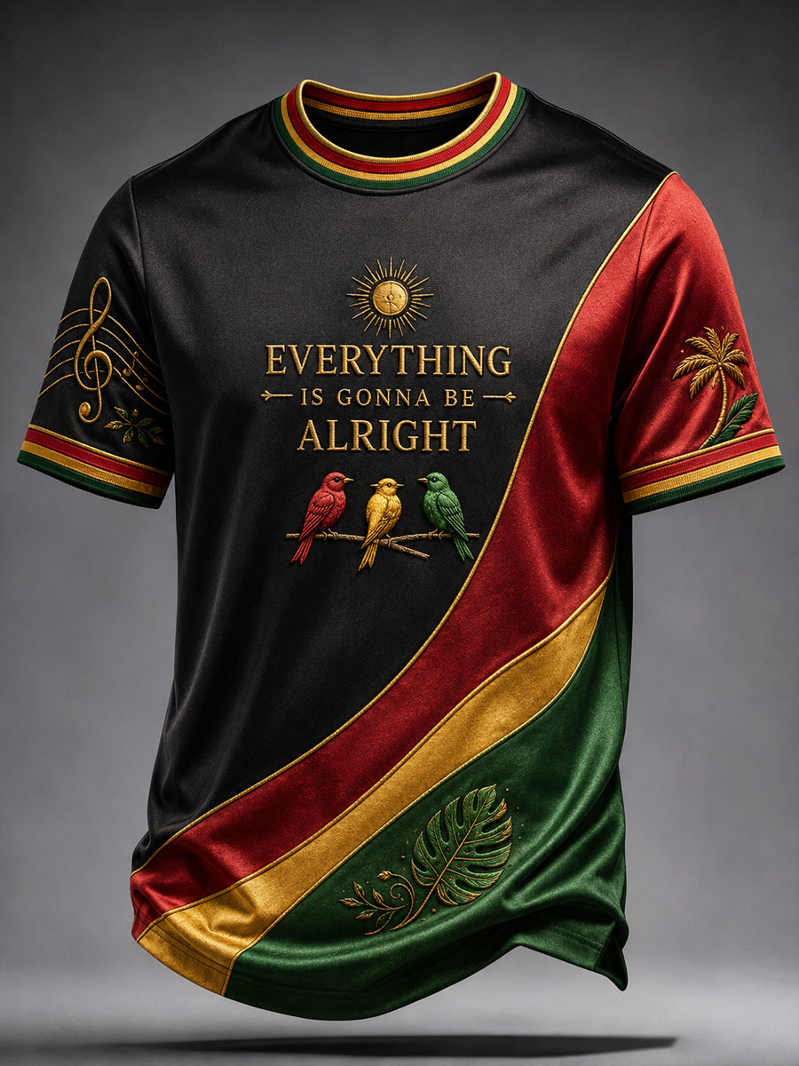 Klassisches lässiges T-Shirt für Retro-Reggae-Fans