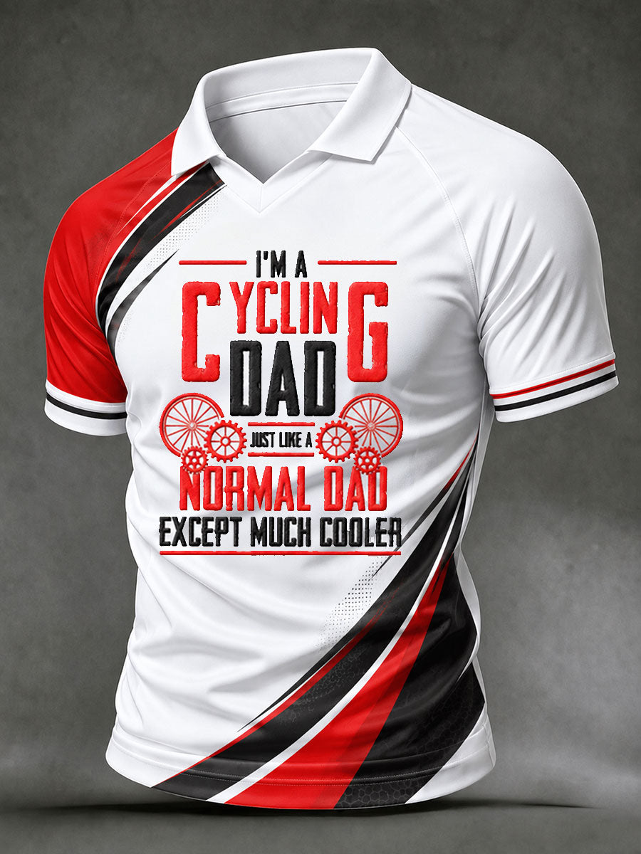 Männer bin ich ein Fahrrad-Vater wie ein normaler Vater mit viel KÜHLER-T-Shirt