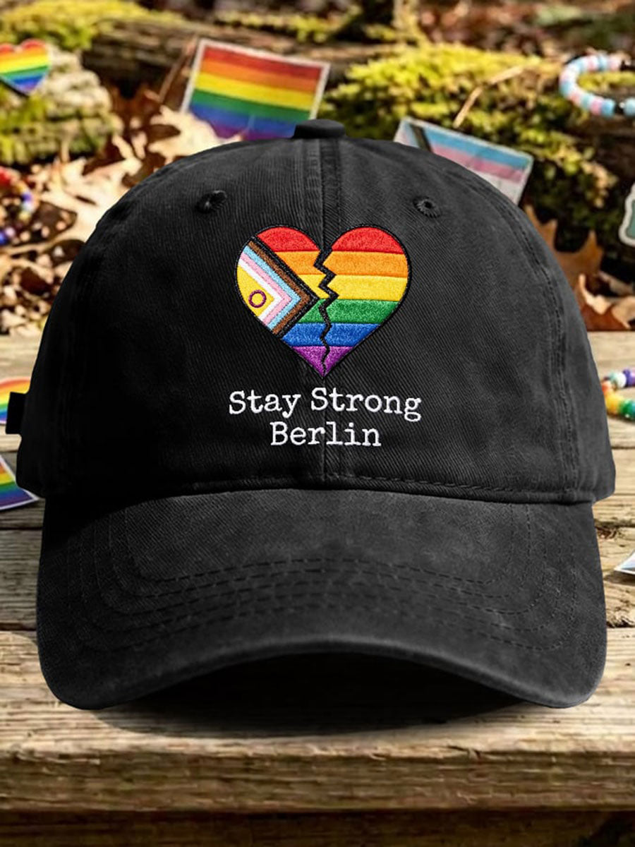 Unisex-Stay Strong-Berlin-Mütze