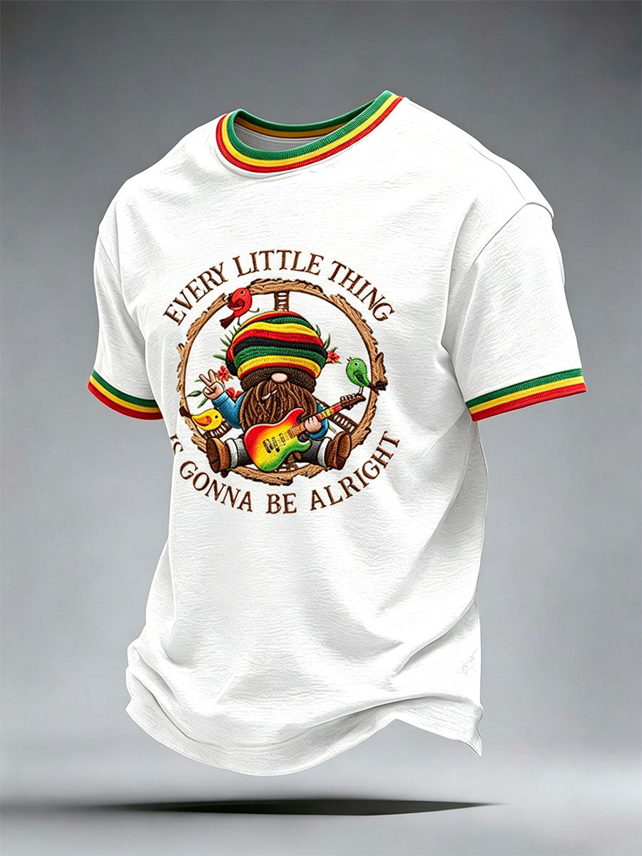 Herren-T-Shirt mit dem Aufdruck „Every Little Thing Is Gonna Be Alright“