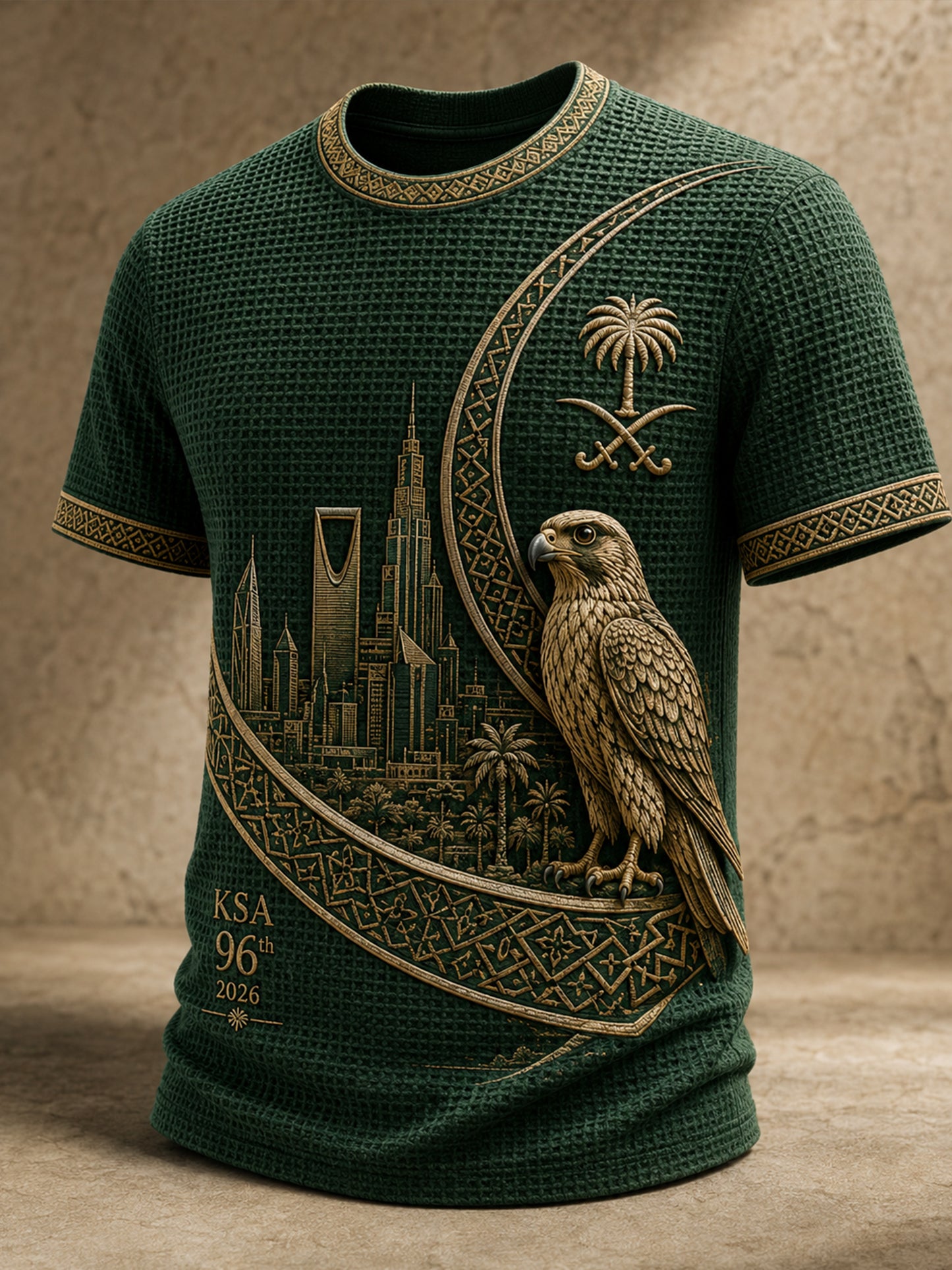 Men's Saudi Arabia National Day Cultural Element Art Print T-Shirt