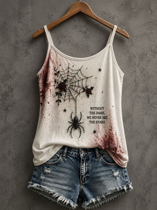 Damen Gothic Spider Tank Top