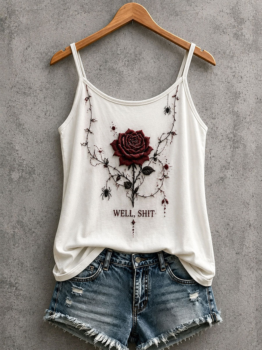 Gothic Rose Tank Top für Damen