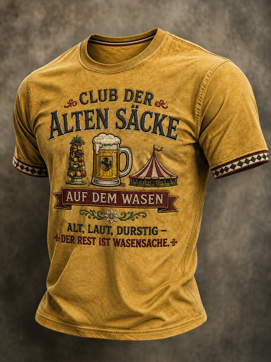 Herren-T-Shirt mit lustigem Slogan zum Cannstatter Volksfest