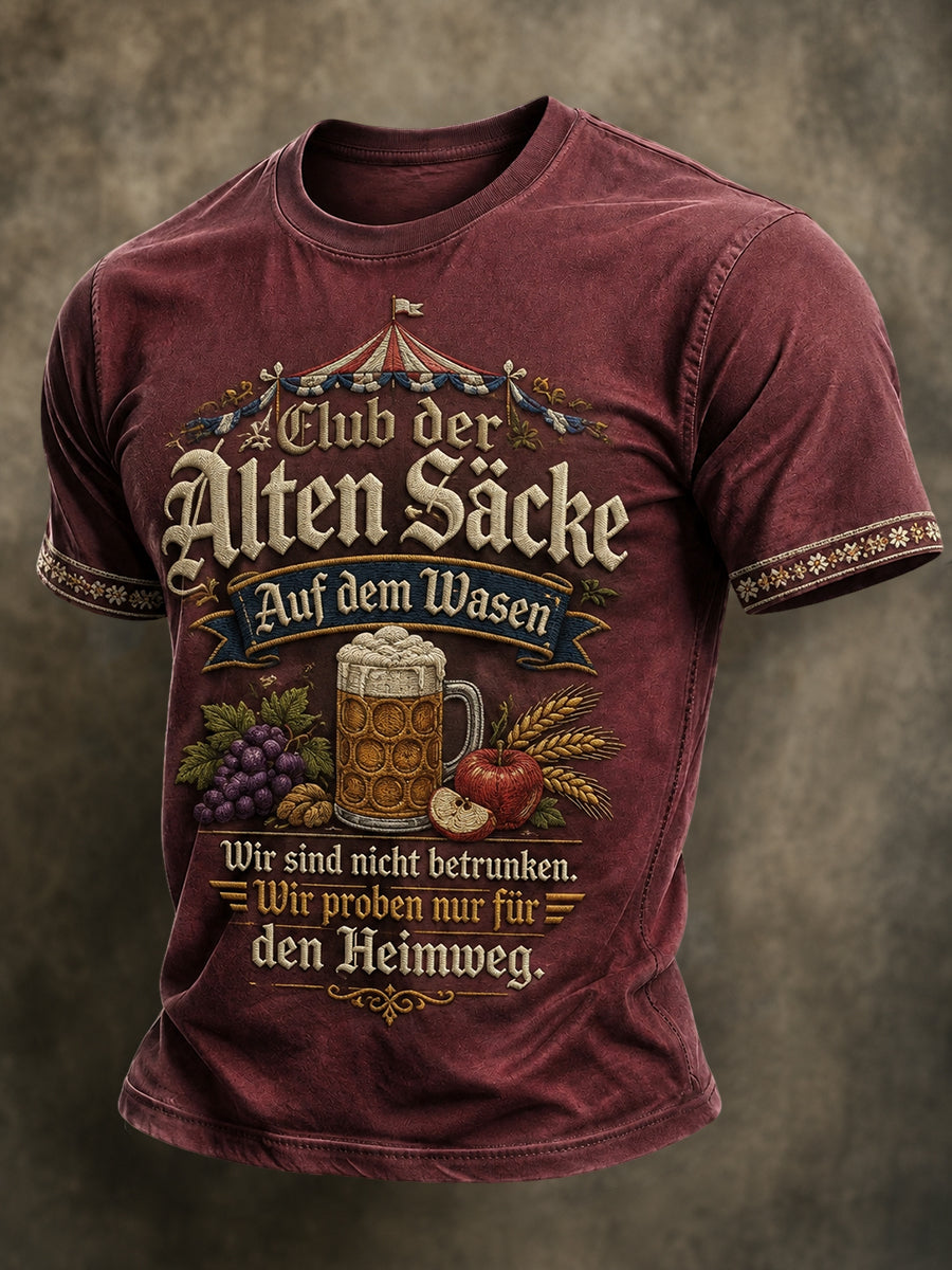 Herren-T-Shirt mit lustigem Slogan zum Cannstatter Volksfest