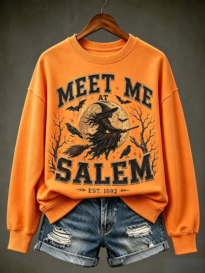 Damen-Kapuzenpullover Meet Me At Salem, reguläre Passform
