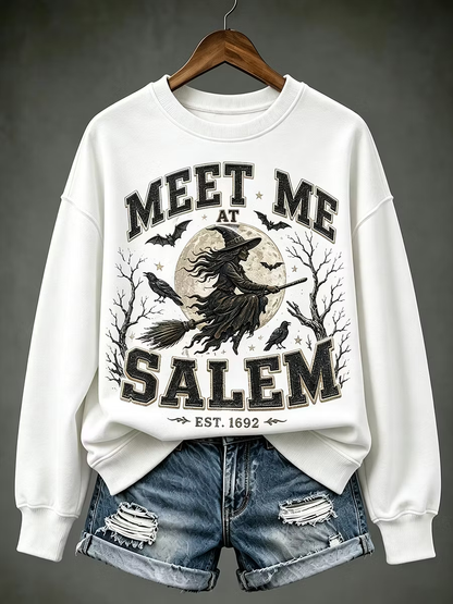 Damen-Kapuzenpullover Meet Me At Salem, reguläre Passform