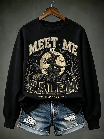 Damen-Kapuzenpullover Meet Me At Salem, reguläre Passform