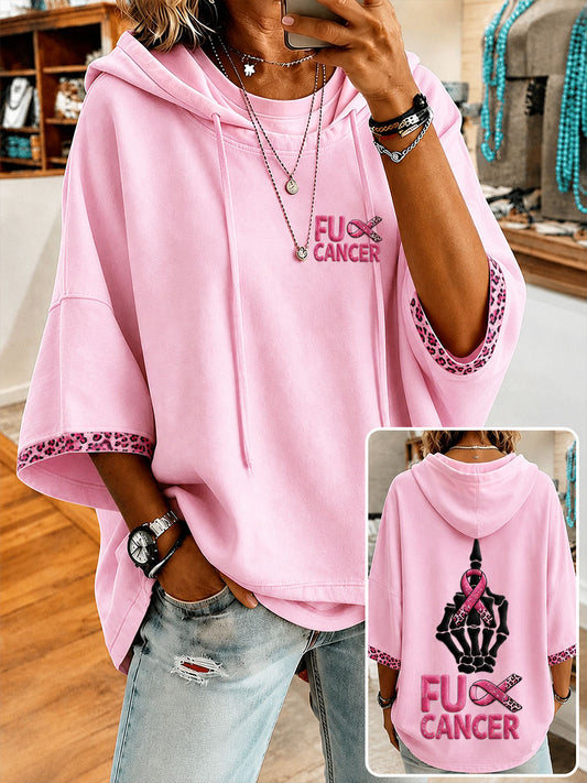 Frauen "Fuck Cancer" Pink Ribbon Brustkrebs Bewusstsein Sweatshirt