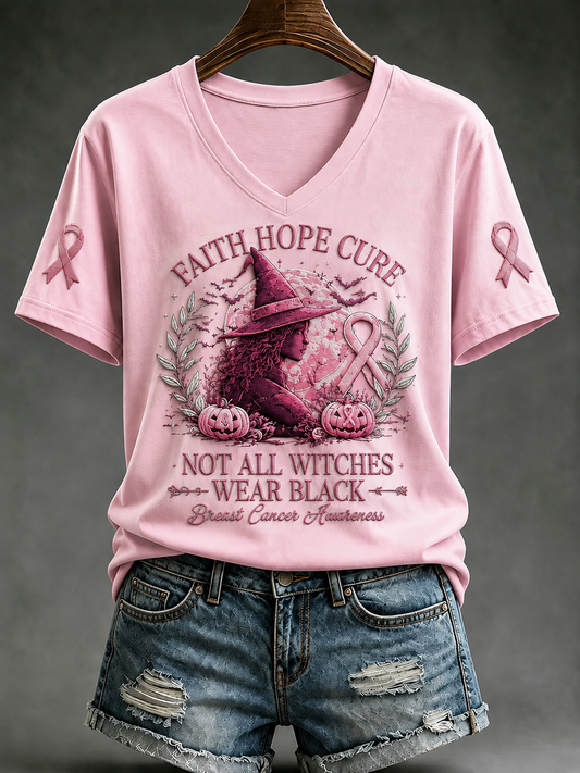 Frauen im Oktober Wir tragen Rosa Kurzarm T-Shirt