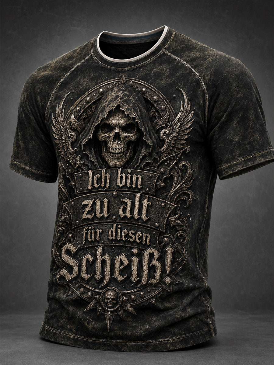 Herren Ich bin zu alt für diese Scheiß Lustiges T-Shirt