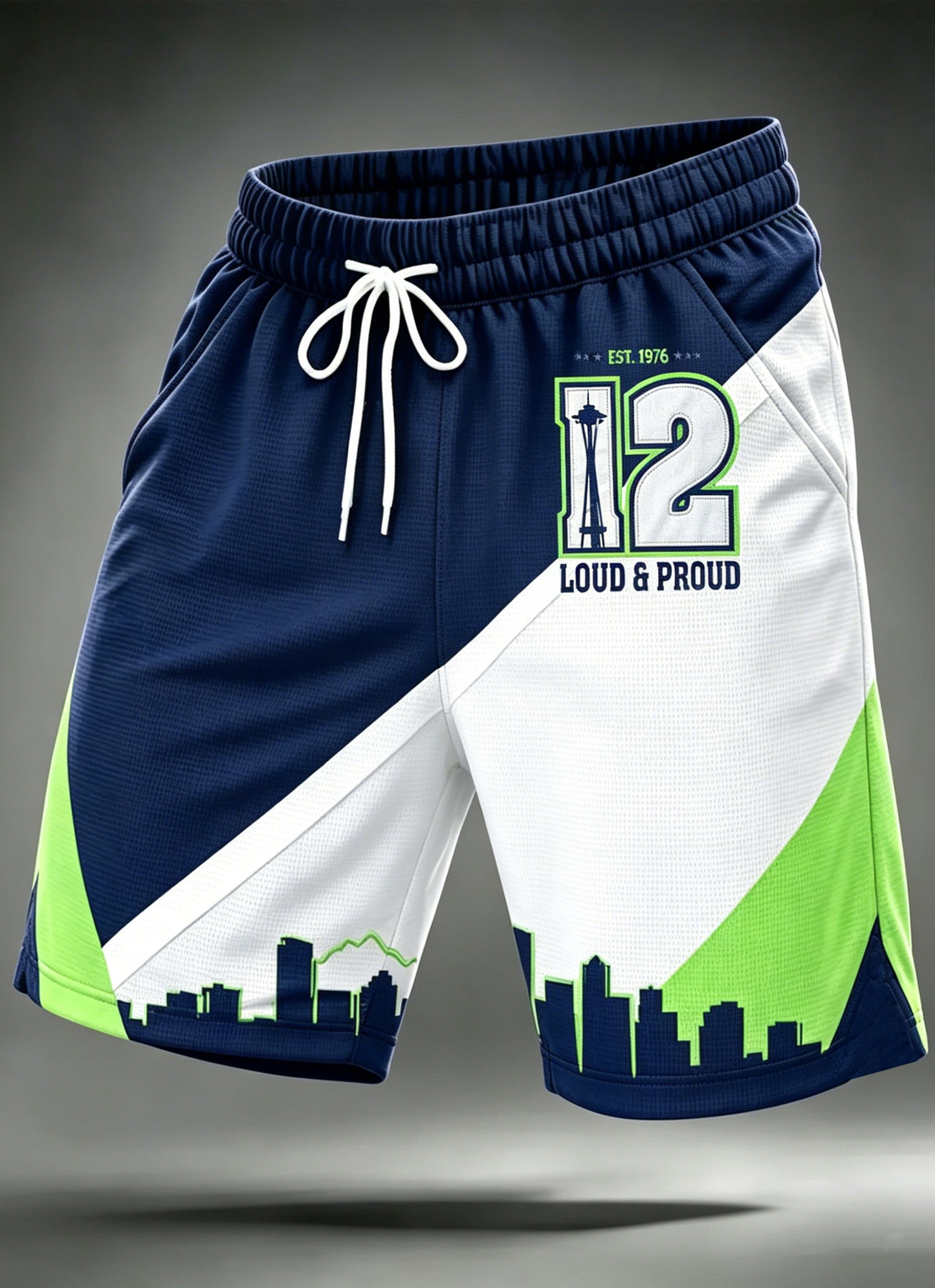 Herren Shorts mit Kordel zug aus Seattle Rugby