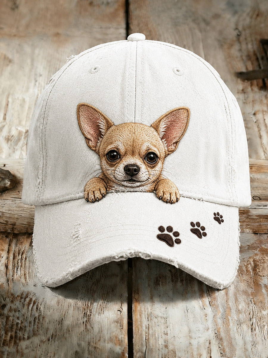 Unisex-Casual-Mütze mit Vintage-Animal-Art-Print