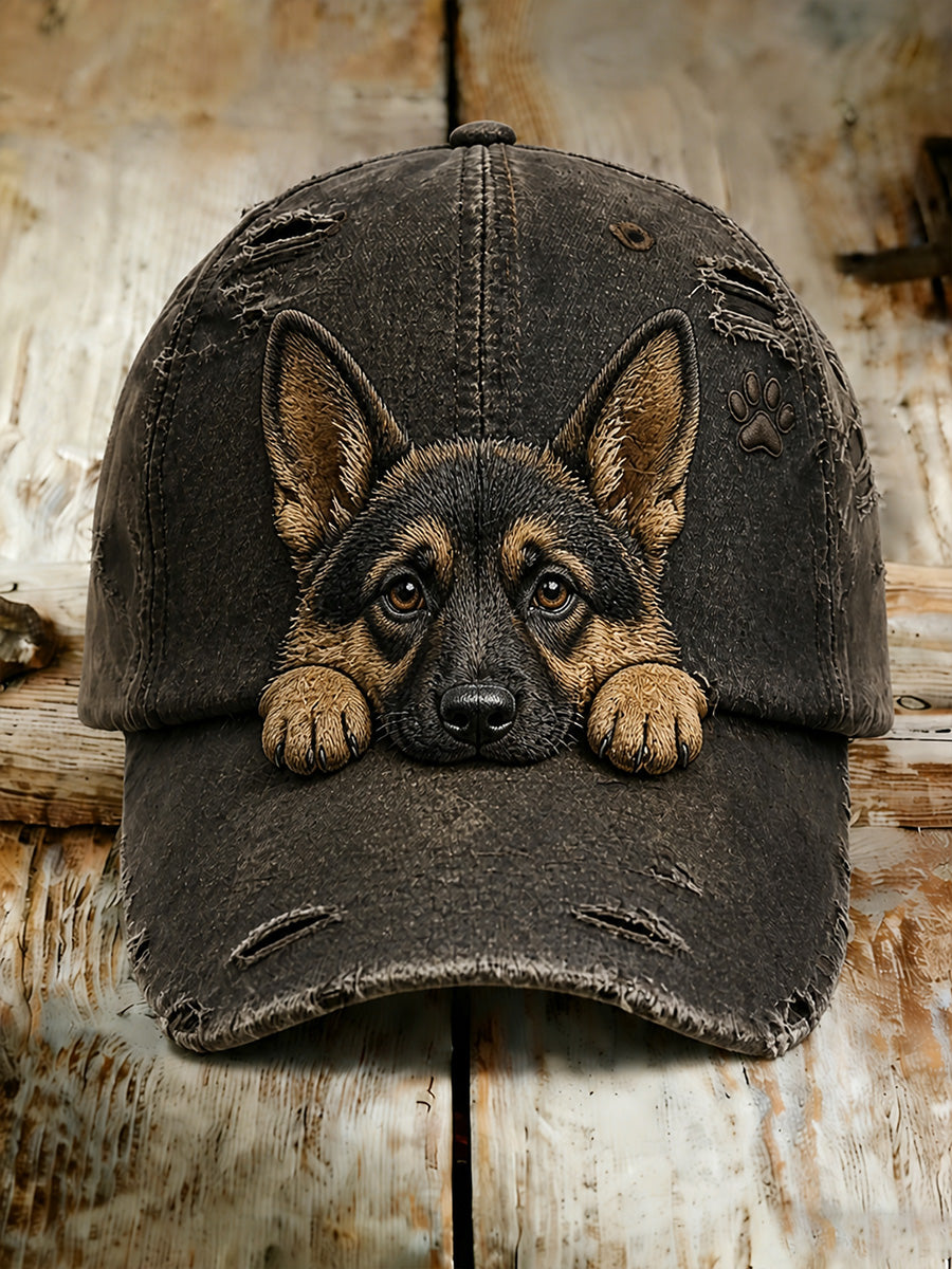 Unisex-Casual-Mütze mit Vintage-Animal-Art-Print