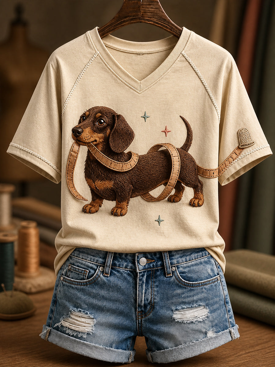 Retro Tier Kunst Druck Kunst Lässige Raglan Ärmel T-Shirt