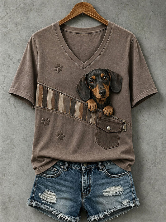 Reizender Dackel der Frauen T-Shirt