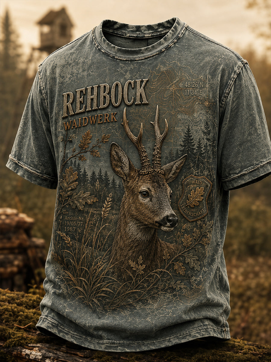 Männer deutsche Jagd saison kurze Ärmel T-Shirt