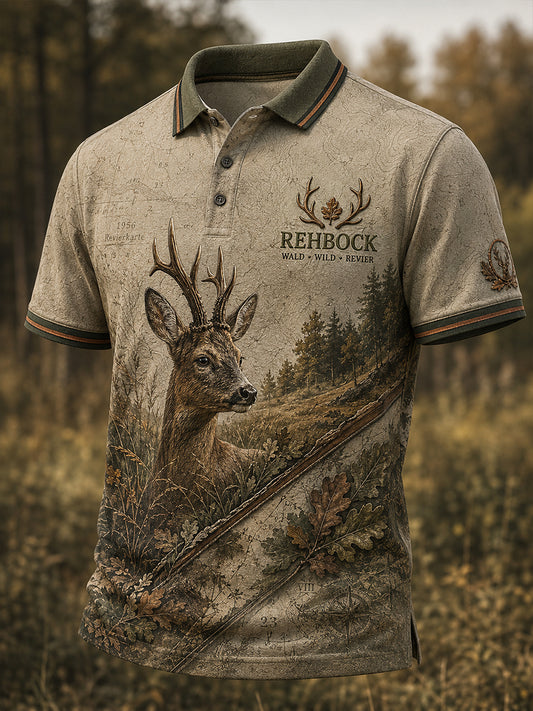 Herren-Hemd mit Kurzärmeln für die deutsche Jagdsaison