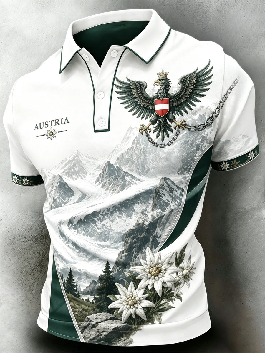 Herren Österreich Fußball-Liebhaber Kunst bedruckte lässige Tops