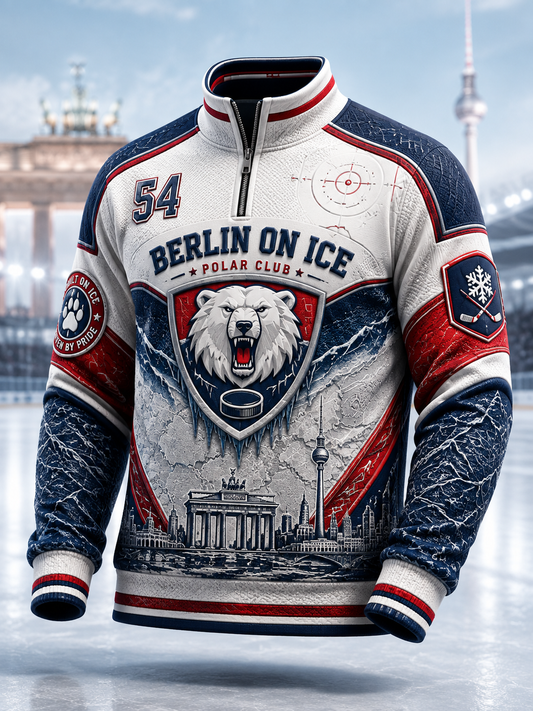 Herren-Eisbären-Berlin-Waffel-Longsleeve-T-Shirt