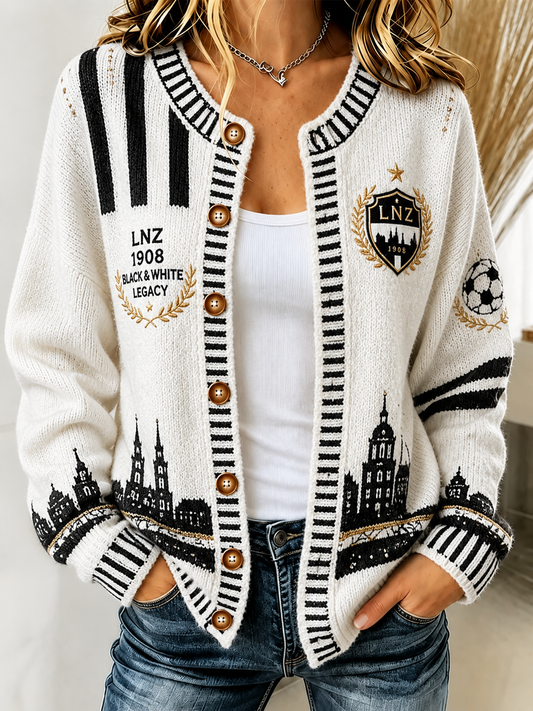 Damen Lask Linz Strickjacke im Stil
