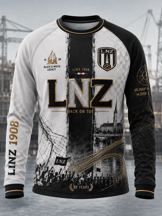 Herren Lask Linz Waffel Langarm T-Shirt