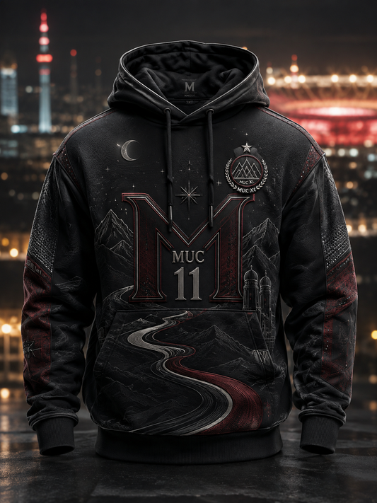 Herren Bayern München Übergroßer Schulter-Hoodie mit Taschen