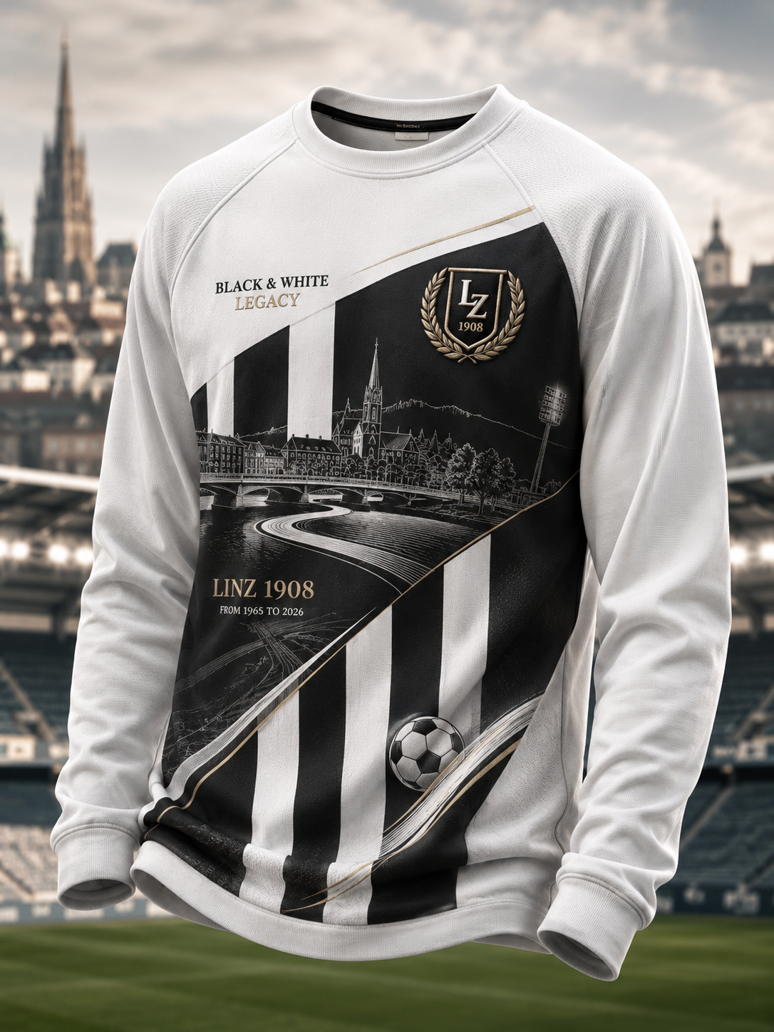 Herren-LASK Linz-Langarm-T-Shirt