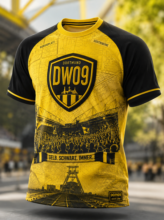 Herren-T-Shirt Dortmund mit kurzen Ärmeln