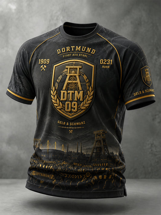 Herren-T-Shirt Dortmund mit kurzen Ärmeln
