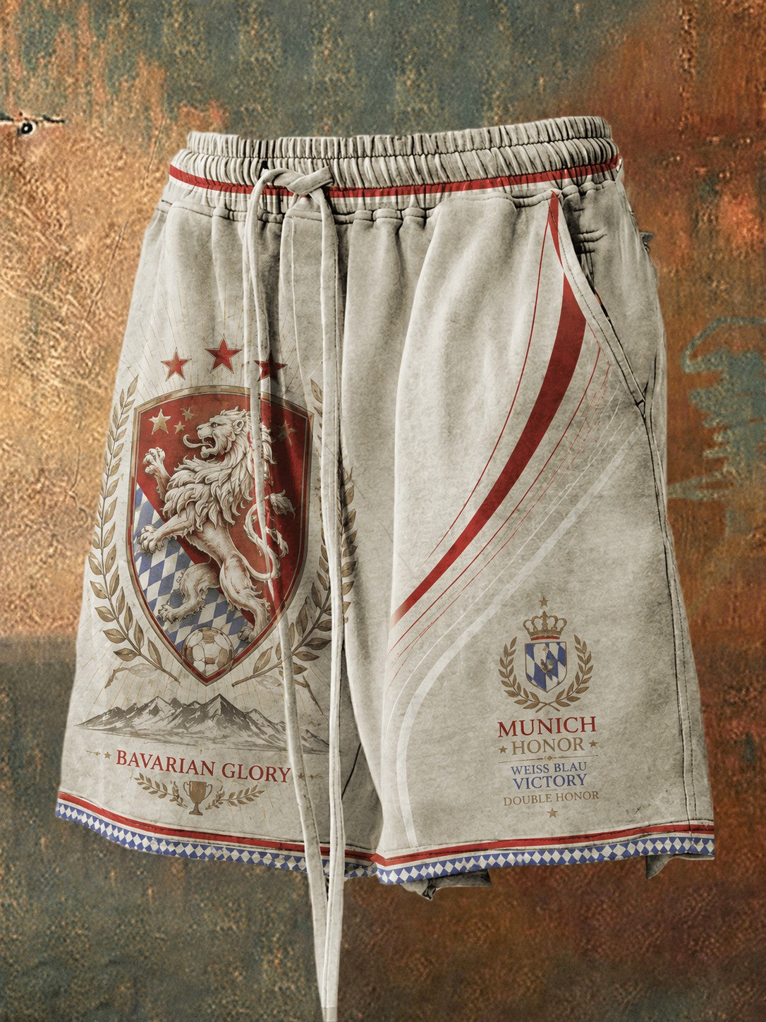 Herren Shorts mit deutschem bayerischem Ruhm bedruckt