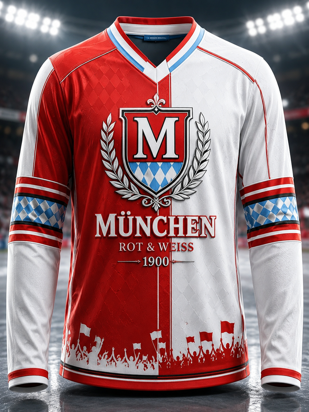 Herren-T-Shirt von Bayern München mit langen Ärmeln