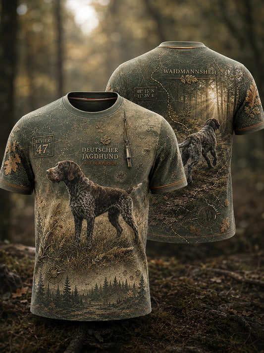 Herren-T-Shirt mit Kurzarm zur deutschen Jagdsaison