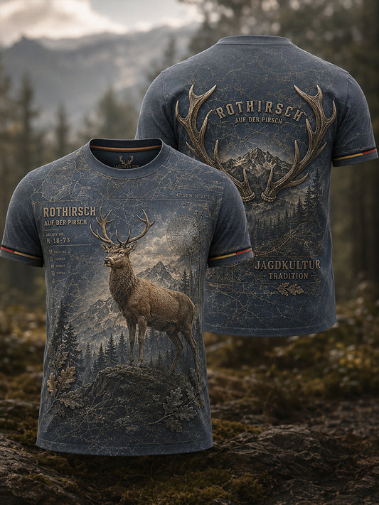 Herren-T-Shirt mit Kurzarm zur deutschen Jagdsaison
