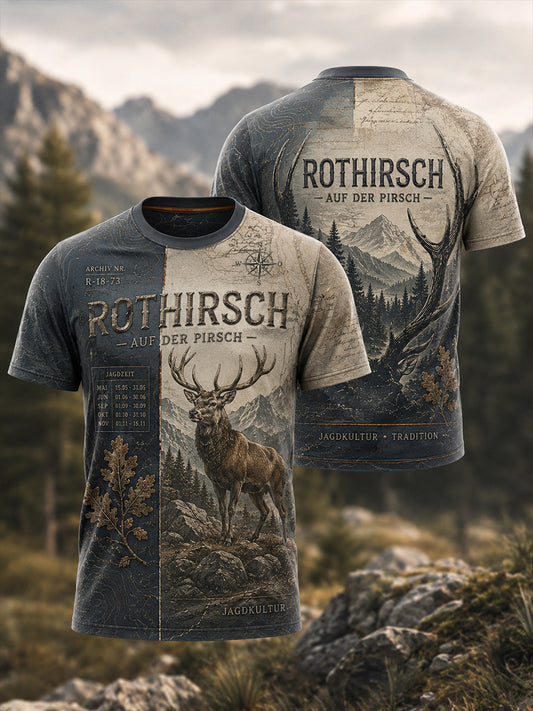 Herren-T-Shirt mit Kurzarm zur deutschen Jagdsaison