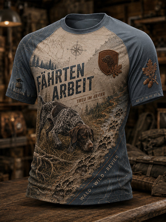 Herren-T-Shirt mit Kurzarm zur deutschen Jagdsaison