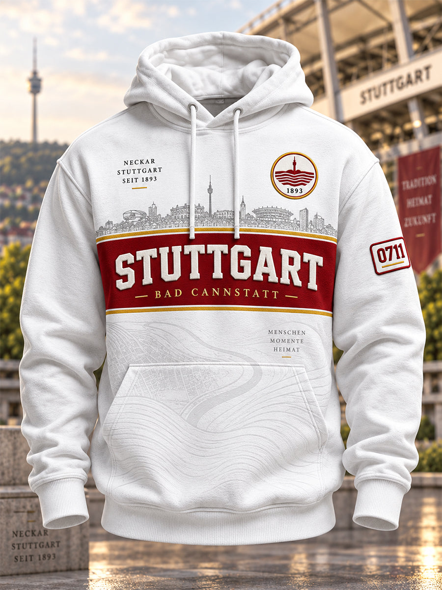 Herren-Übergrößen-Kapuzenpullover mit abfallenden Schultern und Taschen
