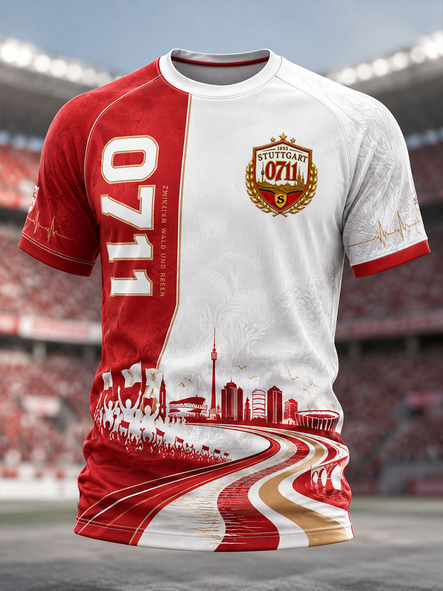Herren-T-Shirt mit kurzen Ärmeln